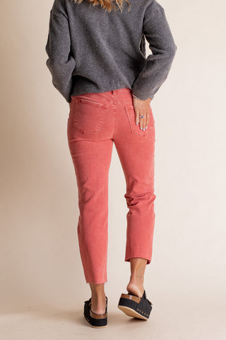 Nina High Rise Straight Leg Jeans