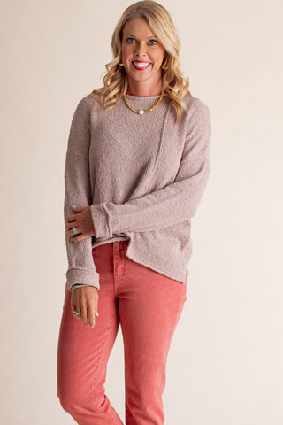 Catch My Breath Asymmetrical Sweater