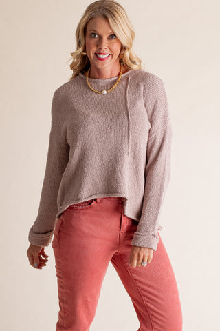 Catch My Breath Asymmetrical Sweater