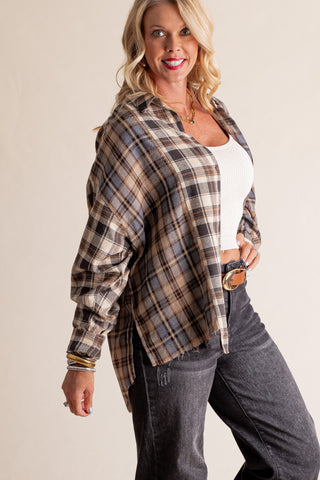 Sweet Harmony Oversized Flannel