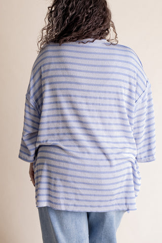 Only Go Forwards Striped V Neck Top