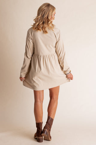 High Ambitions Babydoll Shirt Dress