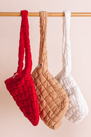 Different Views Quilted Shoulder Bag