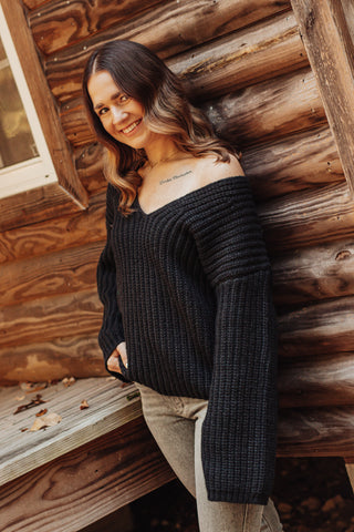 Hold Onto Love V Neck Sweater *Final Sale*