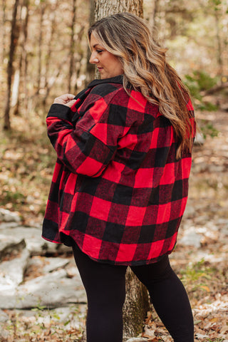 Flannels and Fun Plaid Shacket - CURVY *Final Sale*