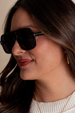 Natalie Oversized Aviator Sunglasses