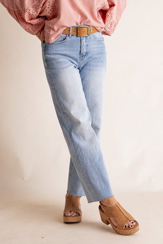 Raya High Rise Wide Leg Jeans