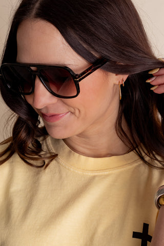 Natalie Oversized Aviator Sunglasses