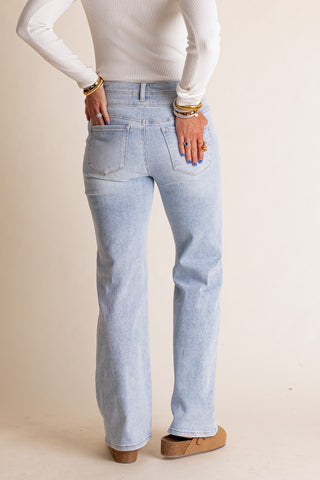 Francesca High Rise Wide Leg Flare Jeans