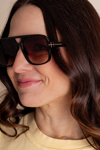 Natalie Oversized Aviator Sunglasses