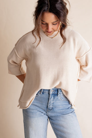 Look Forward Mineral Wash Sweater