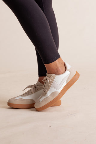 Modern  Faux Leather Sneakers