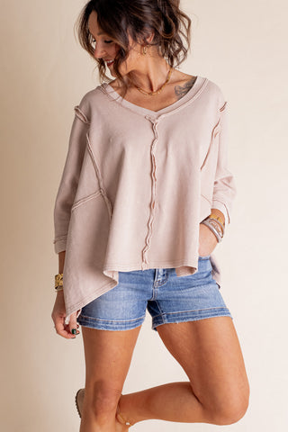 Tour The City V Neck Top