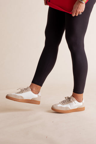 Modern  Faux Leather Sneakers