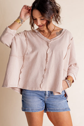 Tour The City V Neck Top