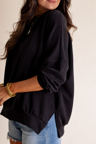 Feeling Like This Luxe Scuba Pullover