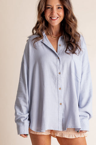 Coming Home Button Down Top