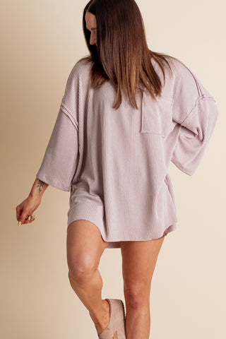 Only Go Forwards Oversized V Neck Tunic