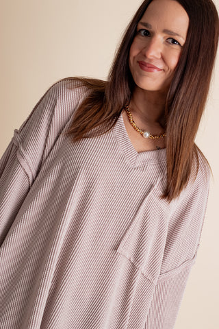 Only Go Forwards Oversized V Neck Tunic