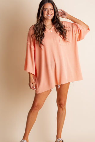 Only Go Forwards Oversized V Neck Tunic