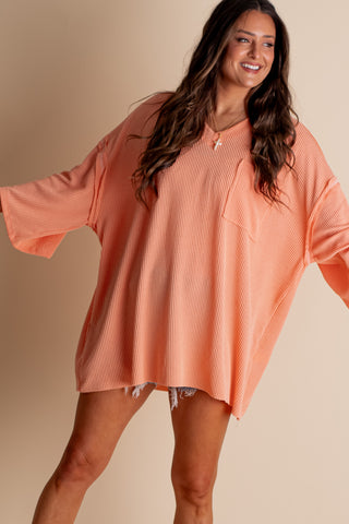 Only Go Forwards Oversized V Neck Tunic