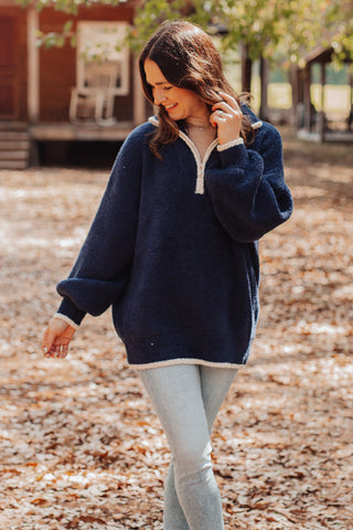 Carry You Home Quarter Zip Sweater