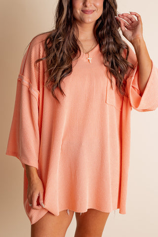 Only Go Forwards Oversized V Neck Tunic