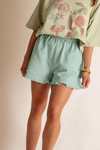 Do Your Thing Ruffle Hem Shorts