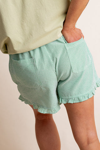 Do Your Thing Ruffle Hem Shorts