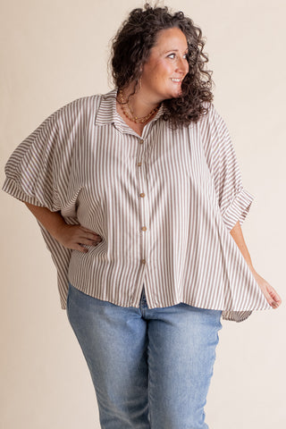 Total Tranquility Button Down Top