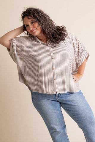 Total Tranquility Button Down Top