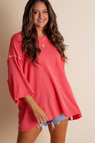 Only Go Forwards Oversized V Neck Tunic