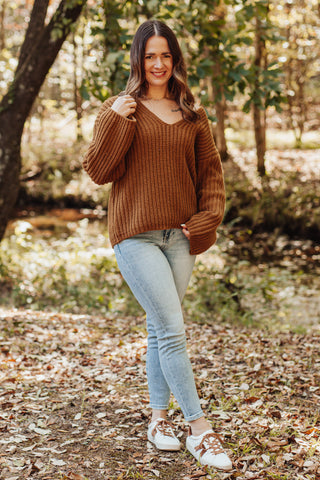 Hold Onto Love V Neck Sweater *Final Sale*