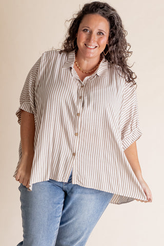 Total Tranquility Button Down Top