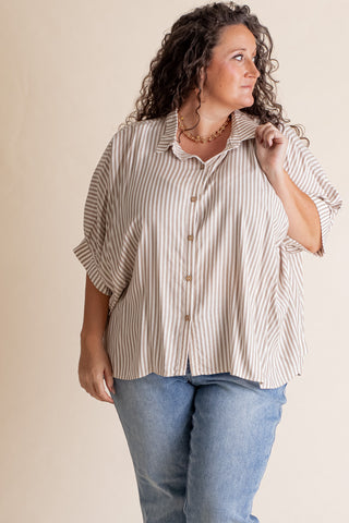 Total Tranquility Button Down Top