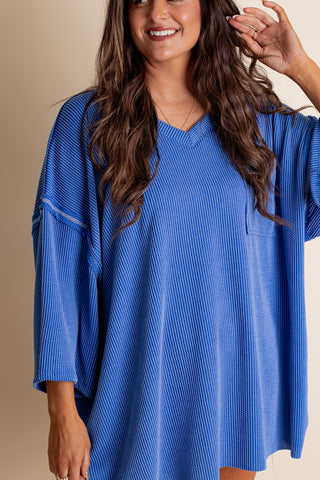 Only Go Forwards Oversized V Neck Tunic