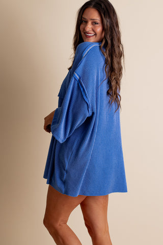 Only Go Forwards Oversized V Neck Tunic