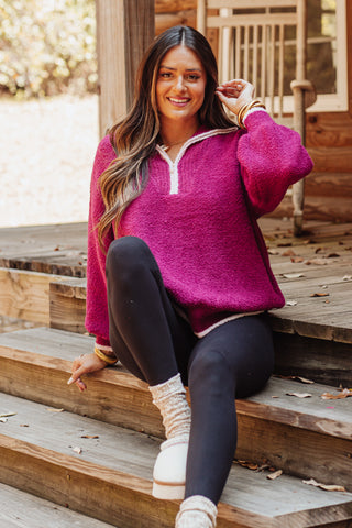 Carry You Home Quarter Zip Sweater