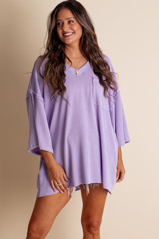 Only Go Forwards Oversized V Neck Tunic