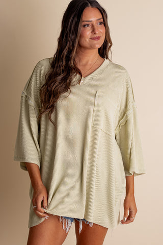 Only Go Forwards Oversized V Neck Tunic