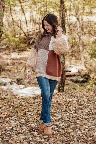 Some Kind Of Wonderful Color Block Sweater