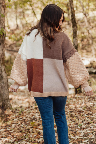 Some Kind Of Wonderful Color Block Sweater