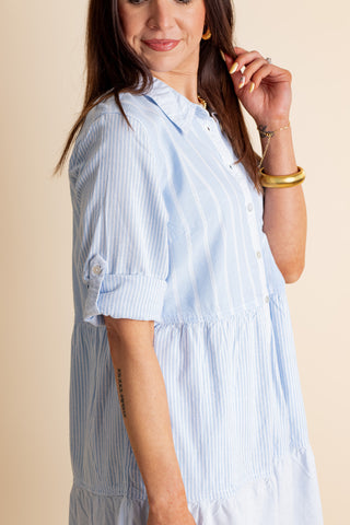 Weekend Visit Button Down Dress