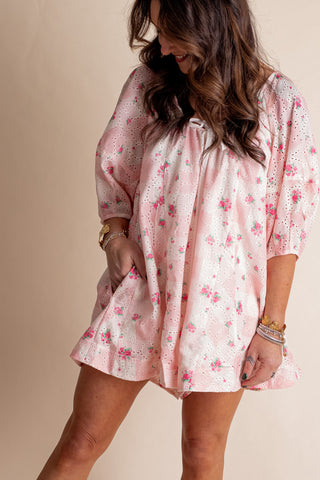 Choose To Shine Floral Romper