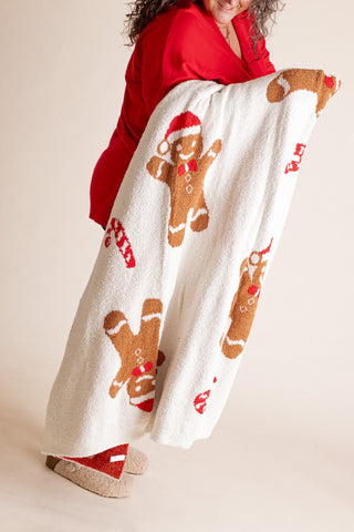 Gingerbread Throw Blanket