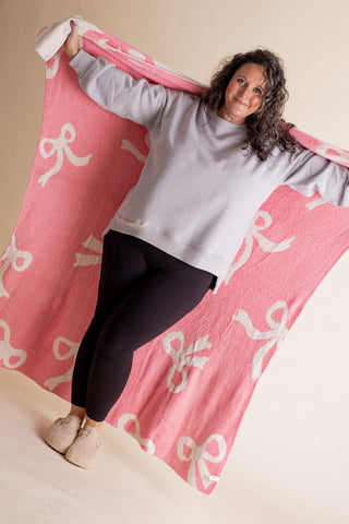 Bow Printed Blanket