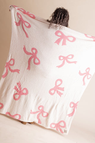 Bow Printed Blanket