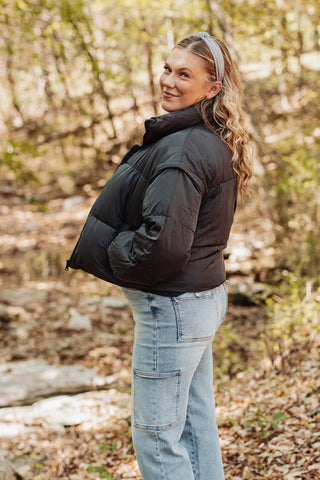 Always Trendy Puffer Jacket with Detachable Sleeves *Final Sale*