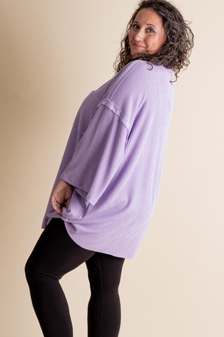 Only Go Forwards Oversized V Neck Tunic