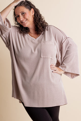 Only Go Forwards Oversized V Neck Tunic